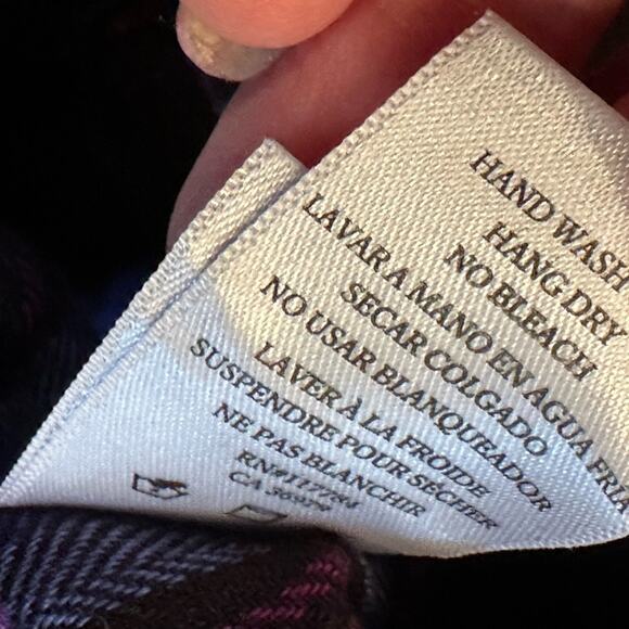 RAILS Hunter Navy Cobalt Pink Plaid Shirt Size Small - Picture 6 of 11